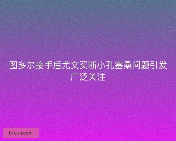 图多尔接手后尤文买断小孔塞桑问题引发广泛关注
